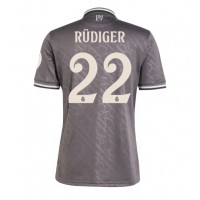 Fotbalové Dres Real Madrid Antonio Rudiger #22 Alternativní 2024-25 Krátký Rukáv